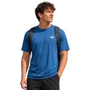 The North Face Wander Short Sleeve FlashDry Shirt Banff Blue XXL NWT